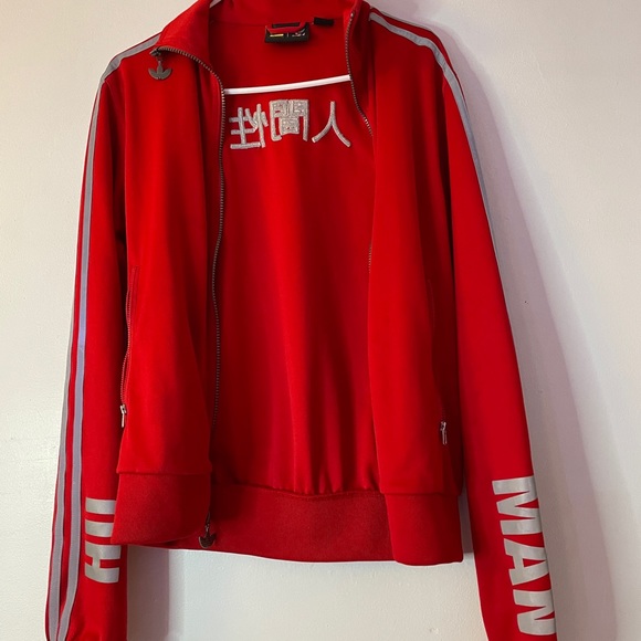 (Rare) Pharreal william adidas red tracker jacket - Picture 3 of 6